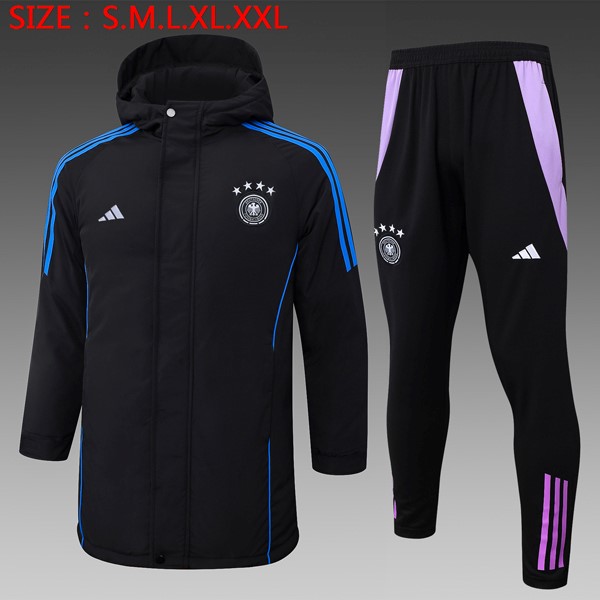 Abrigo Alemania Conjunto Completo 2024/25 Negro